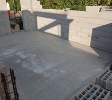 Préparation dalle garage