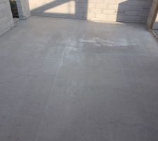 Préparation dalle garage