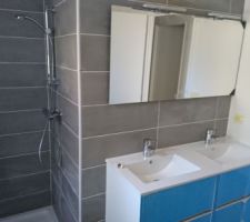 Faïence salle de bain terminée