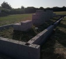 Vide sanitaire en cours de montage