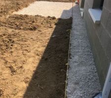 Pourtour maison calcaire
