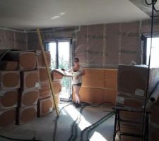 Doublage des murs en steico flex 60mm