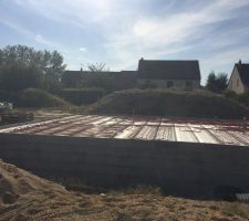 Plancher chauffant puis ensuite coulage de la dalle
