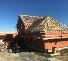 Début de la charpente