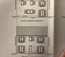 Plan façade avant et arrière