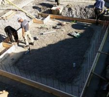 Préparation pour la 1ère dalle sous-sol