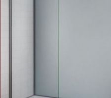 Paroie 90X200 de la douche, salle d'eau "d'amis".