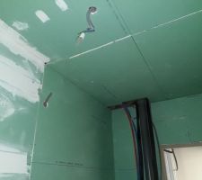 Avancé des cloisons 1er étg salle de bain