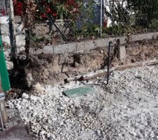 Travaux pour le branchement au réseau d'eau potable