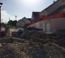 Terrassement : Commencement des réseaux