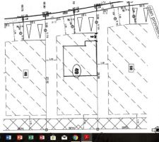 Plan du terrain avec implantation