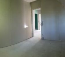 Cloison chambre étage.