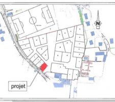 Lotissement où se trouve mon terrain.