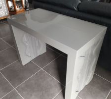 Ma nouvelle console ;-) L'autre table, j'en pouvais plus après 20 ans !!! MDR !!!