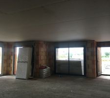 Plafond pièce de vie pose