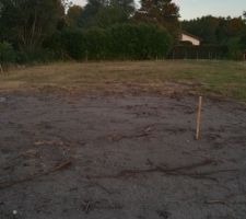 Ouverture de chantier avec l'implantation