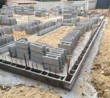 1er blocs à bancher posés