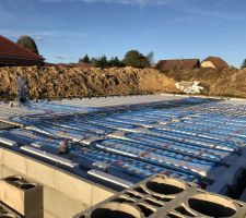 Pose chauffage au sol