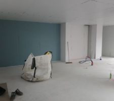 Cloison placo standard et phonique
chantier nettoyé