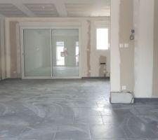 Pose du carrelage