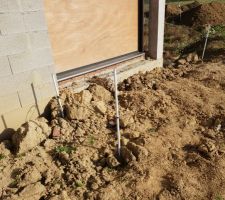 Emplacement de la future terrasse