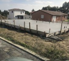 22.10.2018 dalle coulé ? maintenant temps de séchage...