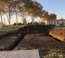 Début du terrassement
