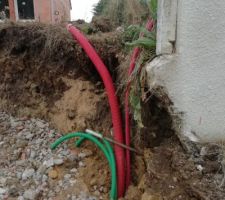 Terrassement terrain pour raccordement enedis