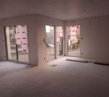 Avant le début du carrelage