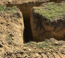 Fouilles finales vue de près