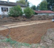 Voilà c'est parti, le chantier démarre ce jour.