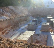Photo terrassement + fondation