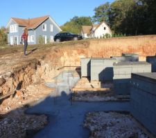 Photo terrassement + fondation
