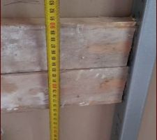 Contrôle hauteur renforts pour meuble SDB suspendu