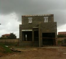 Début de la charpente