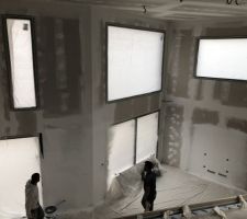 Sous-couche de peinture, vue de la mezzanine