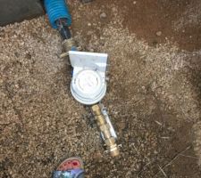 Pose du compteur d'eau via Gaz et Eaux