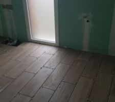 Carrelage imitation parquet