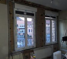 Finition des ossatures de la chambre du 1er coté rue