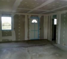 Chape de finition coulée : pièce de vie