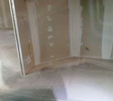 Chape de finition coulée : cuisine