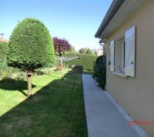 Arrière de la maison, coté nord