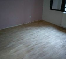 Parquet chambre de notre fille