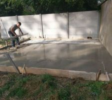 Terrasse pour la cabane de jardin