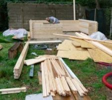 Construction de la cabane du jardin