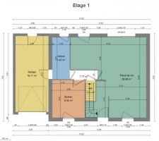 Voici le plan du rez de chaussée de notre maison, donnez votre avis :)