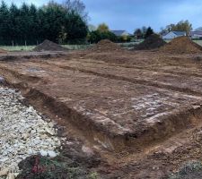Début des travaux de terrassements et fouilles le 09/11/2018