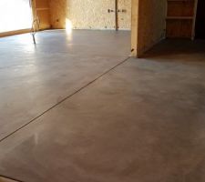 Séchage de la chape béton ciré