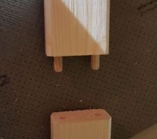 Préparation des tasseaux pour pouvoir les abouter