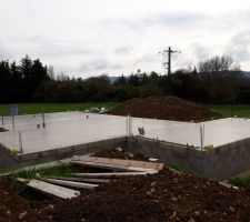 Et voilà une base solide pour notre maison !!!!